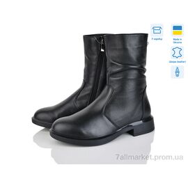 Фотография Ботинки женские стильные зима 183 чорний к. (6 пар р.37-41) "Mona Lisa" недорого оптом от прямого поставщика