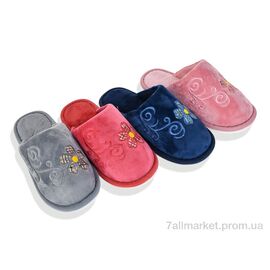 Тапки жіночі для будинку Весна/осінь L752 mix (12 пар р.36-41) "Alex" недорого оптом від прямого постачальника