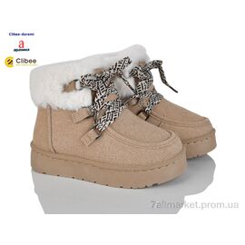Фотография Угги детские утепленные зима M7617 khaki (8 пар р.30-35) "Clibee-Doremi" недорого оптом от прямого поставщика
