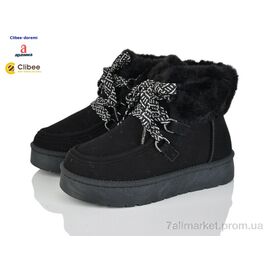 Фотография Угги детские утепленные зима M7617 black (8 пар р.30-35) "Clibee-Doremi" недорого оптом от прямого поставщика