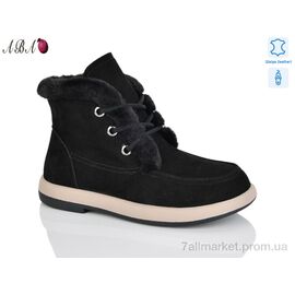 Черевики жіночі стильні Зима Y057 black (8 пар р.36-41) "Aba" недорого оптом від прямого постачальника