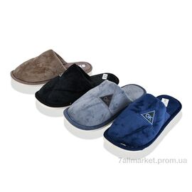 Тапки чоловічі домашні Весна/осінь L609 mix (12 пар р.40-45) "M&L  Alex13" недорого оптом від прямого постачальника