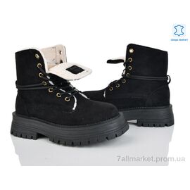 Фотография Ботинки женские стильные зима 197-211 black (8 пар р.36-41) "Violeta" недорого оптом от прямого поставщика