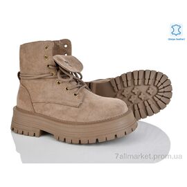 Фотография Ботинки женские стильные зима 197-212 khaki (8 пар р.36-41) "Violeta" недорого оптом от прямого поставщика