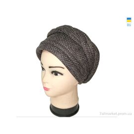 Чалма жіноча Зима 0543 чалма Олена т.сірий (4 шт. р.сітка56-60) "Mabi" недорого оптом від прямого постачальника