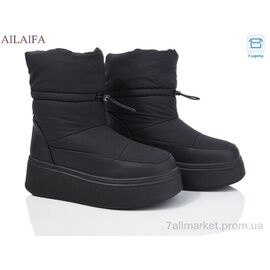 Дутики жіночі утеплені Зима HZ22-1 (6 пар р.36-41) "Ailaifa" недорого оптом від прямого постачальника