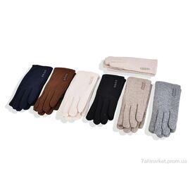 Фотография Перчатки женские Зима A16-5 mix (12 шт. р.сетка 6,5-8,5) "KUINH" недорого оптом от прямого поставщика