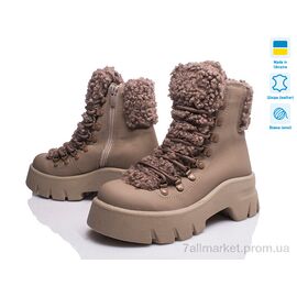 Фотография Ботинки женские стильные зима Paradize T 555 капуч шк з(37-40) (4 пар р.37-40) "Prime-Opt" недорого оптом от прямого поставщика