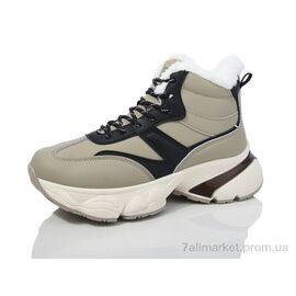 Фотография Кроссовки женские модные зима YB071-4 (8 пар р.36-41) "Ok Shoes" недорого оптом от прямого поставщика