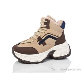 Фотография Кроссовки женские модные зима YB061-2 (8 пар р.36-41) "Ok Shoes" недорого оптом от прямого поставщика