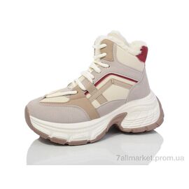 Фотография Кроссовки женские модные зима YB061-3 (8 пар р.36-41) "Ok Shoes" недорого оптом от прямого поставщика