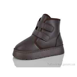 Уггі жіночі утеплені Зима D62 brown (8 пар р.36-41) "Ok Shoes" недорого оптом від прямого постачальника