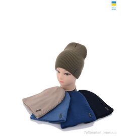 Жіноча шапка Зима SP003-6 подвійна mix (5 шт. р.сітка54-58) "Angelica" недорого оптом від прямого постачальника