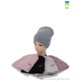 Жіноча шапка Зима SW032-6 на флісі mix (5 шт. р.сітка56-60) "Angelica" недорого оптом від прямого постачальника