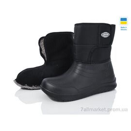 Чоботи з піни жіночі Зима D393 black (6 пар р.37-42) "Inblue" недорого оптом від прямого постачальника