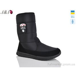 Чоловічі черевики Зима 4235 чорний (6 пар р.41-45) "Aba" недорого оптом від прямого постачальника