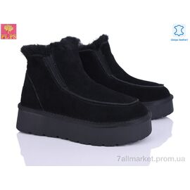Уггі жіночі утеплені Зима A3307 black (6 пар р.36-40) "PLPS" недорого оптом від прямого постачальника