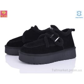 Фотография Туфли женские стильные зима A3310 black (6 пар р.36-40) "PLPS" недорого оптом от прямого поставщика