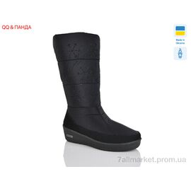 Чоботи жіночі зручні Зима 3002 чорний (6 пар р.37-41) "QQ&Панда" недорого оптом від прямого постачальника