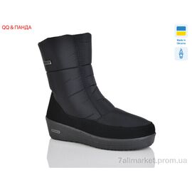 Чоботи жіночі зручні Зима 3010 чорний (6 пар р.37-41) "QQ&Панда" недорого оптом від прямого постачальника