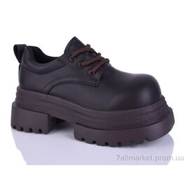 Фотография Туфли женские стильные Весна/осень 197-210 brown (8 пар р.36-40) "Violeta" недорого оптом от прямого поставщика