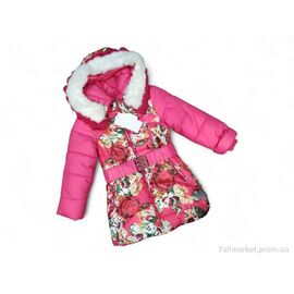 Куртка дитяча Зима 66-238 малиновий (5 шт. р.сітка8-12) "Kids-modnik" недорого оптом від прямого постачальника