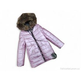 Куртка дитяча Зима DX8130 рожевий (4 шт. р.сітка10-13) "Kids-modnik" недорого оптом від прямого постачальника