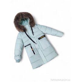 Куртка дитяча Зима 88-155 м'ятний (5 шт. р.сітка9-13) "Kids-modnik" недорого оптом від прямого постачальника