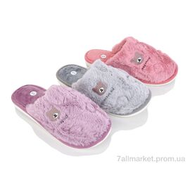 Фотография Тапки женские для дома Весна/осень E17 mix (12 пар р.36-41) "Optstok" недорого оптом от прямого поставщика