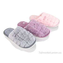 Фотография Тапки женские для дома Весна/осень E18 mix (12 пар р.36-41) "Optstok" недорого оптом от прямого поставщика