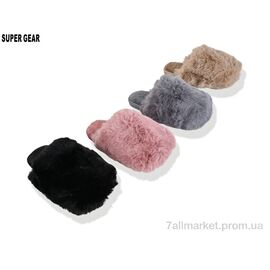 Тапки жіночі для будинку Весна/осінь 7822 mix (12 пар р.36-41) "Super Gear" недорого оптом від прямого постачальника