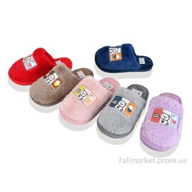Фотография Тапки детские домашние зима Шльопки дит. 207 mix (12 пар р.30-35) "Progress" недорого оптом от прямого поставщика