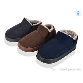 Тапки чоловічі домашні Зима Тапки М 10163 mix (12 пар р.41-45) "Progress" недорого оптом від прямого постачальника