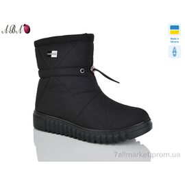 Дутики жіночі утеплені Зима 4411 чорний (6 пар р.38-42) "Aba" недорого оптом від прямого постачальника
