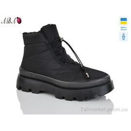 Фотография Ботинки женские стильные зима 5403 чорний (6 пар р.37-41) "Aba" недорого оптом от прямого поставщика