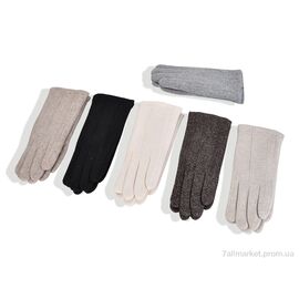 Рукавички жіночі Зима 6-75 mix (12 шт. р.сітка6,5-8,5) "KUINH" недорого оптом від прямого постачальника