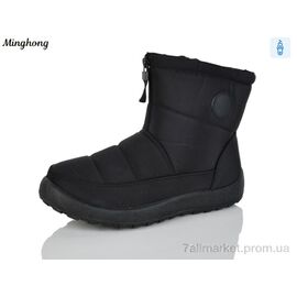 Фотография Ботинки женские стильные зима CB008 (12 пар р.37-41) "Minghong" недорого оптом от прямого поставщика