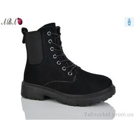 Фотография Ботинки женские стильные зима 663-1B (8 пар р.36-41) "Aba" недорого оптом от прямого поставщика