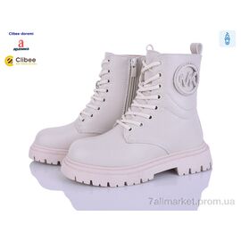 Черевики дитячі зручні Зима 927C-2 beige (8 пар р.31-36) "Clibee-Doremi" недорого оптом від прямого постачальника