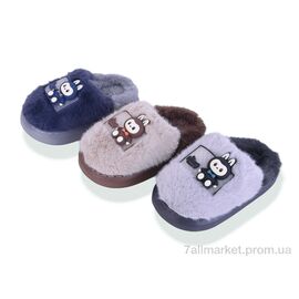 Фотография Тапки детские домашние зима S3040 mix (12 пар р.28-33) "Family" недорого оптом от прямого поставщика