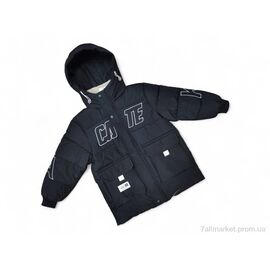 Куртка дитяча Зима K18 чорний єврозима (4 шт. р.сітка8-12) "Kids-modnik" недорого оптом від прямого постачальника