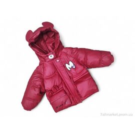 Куртка дитяча Зима K26 бордовий єврозима (4 шт. р.сітка2-6) "Kids-modnik" недорого оптом від прямого постачальника