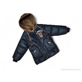 Куртка дитяча Зима K27 чорний єврозима (4 шт. р.сітка5-9) "Kids-modnik" недорого оптом від прямого постачальника