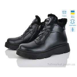 Черевики жіночі стильні Зима 203 чорний к. (6 пар р.36-41) "Mona Lisa" недорого оптом від прямого постачальника