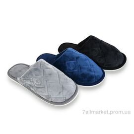 Тапки чоловічі домашні Весна/осінь D379 (12 пар р.40-45) "Soylu" недорого оптом від прямого постачальника