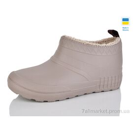 Калоші жіночі Зима D40 св.бежевий (6 пар р.37-41) "DeMur" недорого оптом від прямого постачальника