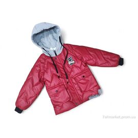 Куртка дитяча Зима 239 бордовий єврозима (4 шт. р.сітка5-8) "Kids-modnik" недорого оптом від прямого постачальника