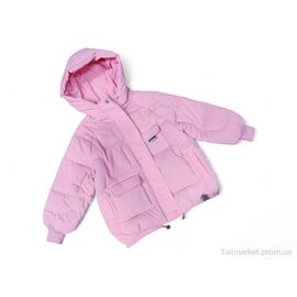 Куртка дитяча Зима 238 рожевий єврозима (5 шт. р.сітка7-12) "Kids-modnik" недорого оптом від прямого постачальника