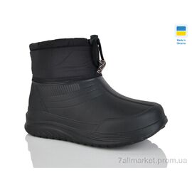 Чоботи з піни жіночі Зима D390A чорний (6 пар р.37-41) "Inblue" недорого оптом від прямого постачальника
