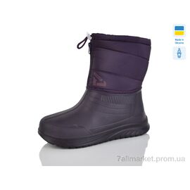 Чоботи з піни жіночі Зима D391-1DF фіолетовий (6 пар р.37-41) "Inblue" недорого оптом від прямого постачальника